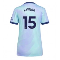 Camiseta Arsenal Jakub Kiwior #15 Tercera Equipación Replica 2024-25 para mujer mangas cortas